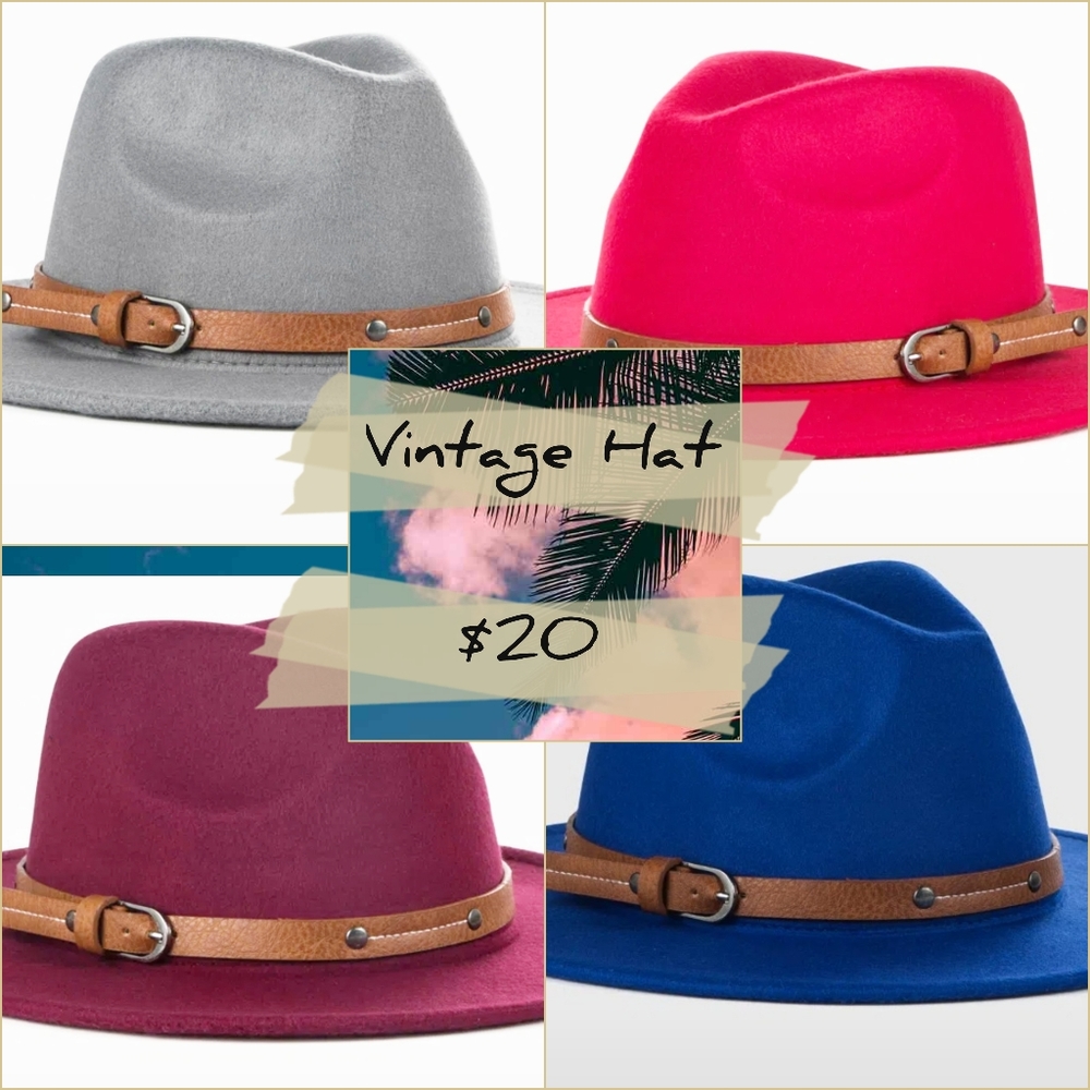 Vintage Jazz style Hat for men and women